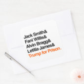 Trump voor de gevangenis vierkante sticker (Envelop)