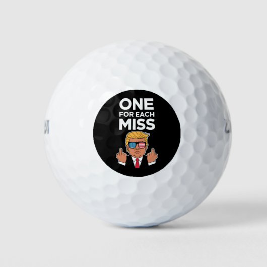 Trump voor elke Miss Golfballen (Voorkant)