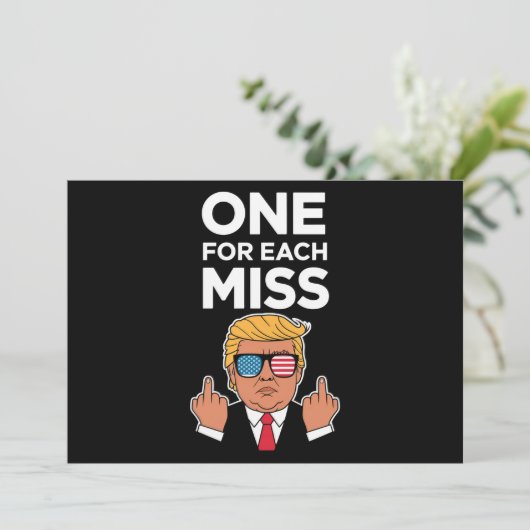 Trump voor elke Miss Kaart (Staand voorkant)