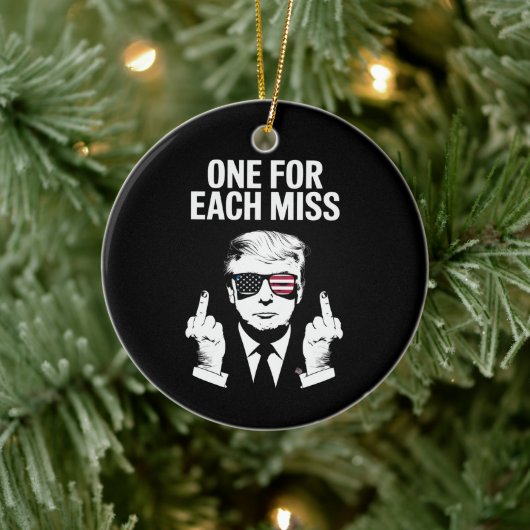 Trump voor elke Miss Keramisch Ornament (Boom)