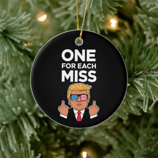 Trump voor elke Miss Keramisch Ornament (Boom)