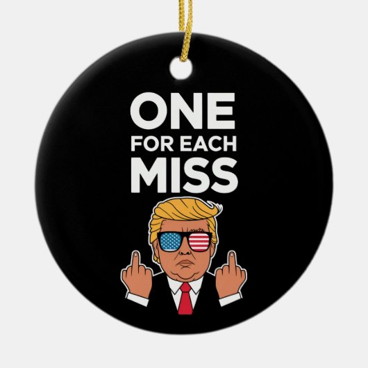 Trump voor elke Miss Keramisch Ornament (Voorkant)
