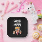 Trump voor elke Miss Papieren Bordje (Feest)