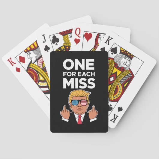Trump voor elke Miss Pokerkaarten (Achterkant)