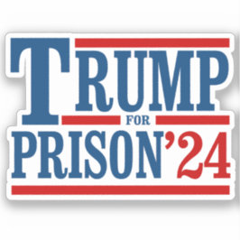 Trump voor gevangenis '24 sticker