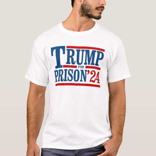 Trump voor gevangenis '24 t-shirt (Voorkant)
