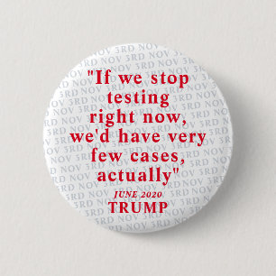 Trump voor het testen van antitrump ronde button 5,7 cm