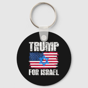 Trump Voor Israël Republikeinse Joodse Joden Donal Sleutelhanger