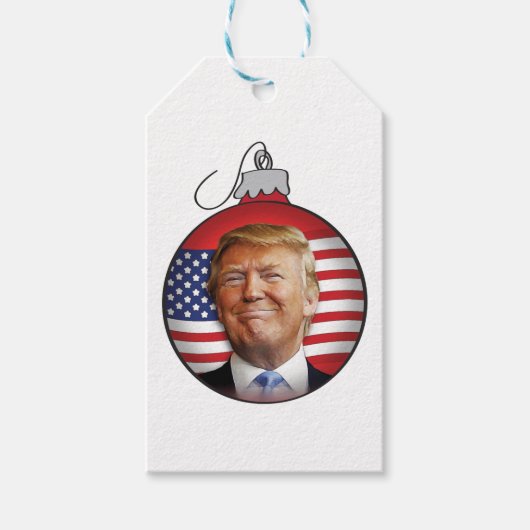 Trump voor Kerstmis Cadeaulabel (Voorkant)