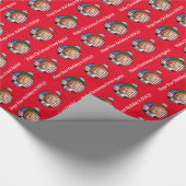 Trump voor Kerstmis Cadeaupapier (Hoek)