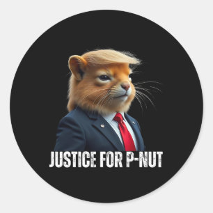 Trump Voor P-not The Eekhoorn Recht Voor Pinda Tr Ronde Sticker