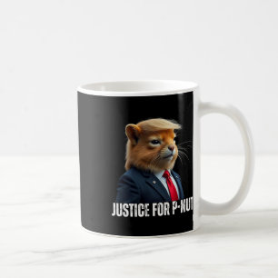 Trump voor P-nut The Squirrel Justice voor Peanut  Koffiemok