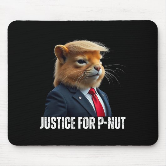 Trump voor P-nut The Squirrel Justice voor Peanut Muismat (Voorkant)
