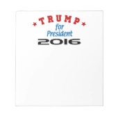 Trump voor President 2016 Notitieblok (Voorkant)