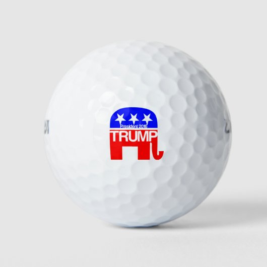 Trump voor President 2016 olifant Golfballen (Voorkant)