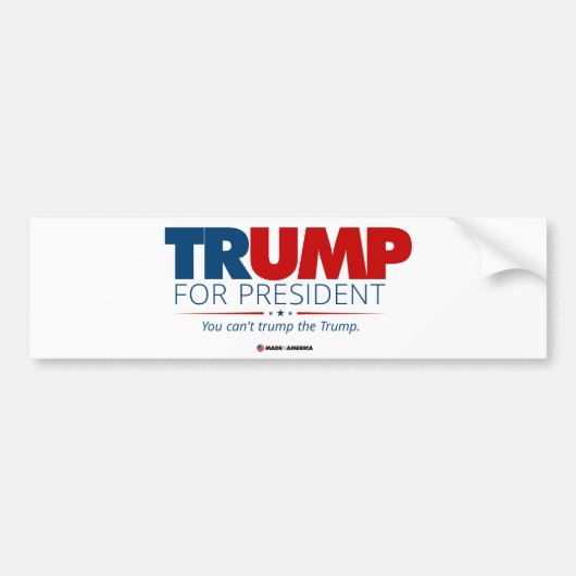 Trump voor President 2024 Bumpersticker (Voorkant)