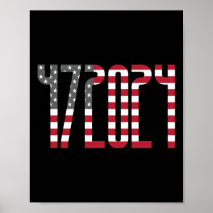 Trump Voor President 2024 Onschuldige Republikeins Poster