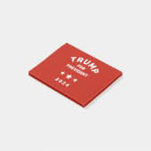 Trump voor President 2024 rood Post-it® Notes (Schuin)
