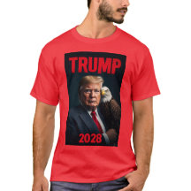 TRUMP VOOR PRESIDENT 2028 MAGA T-SHIRT 01