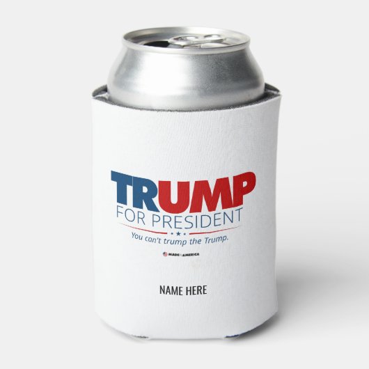 Trump voor President Jouw naam Verkiezingspartij 2 Blikjeskoeler (Blikje Voorkant)