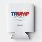 Trump voor President Jouw naam Verkiezingspartij 2 Blikjeskoeler (Achterkant)