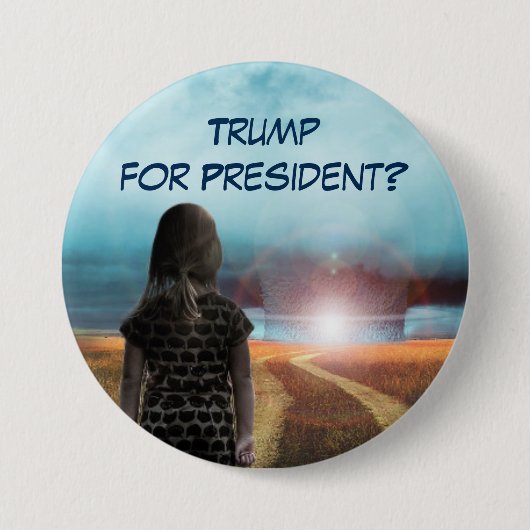 Trump voor President? Ronde Button 7,6 Cm (Voorkant)