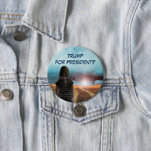 Trump voor President? Ronde Button 7,6 Cm (In situ)