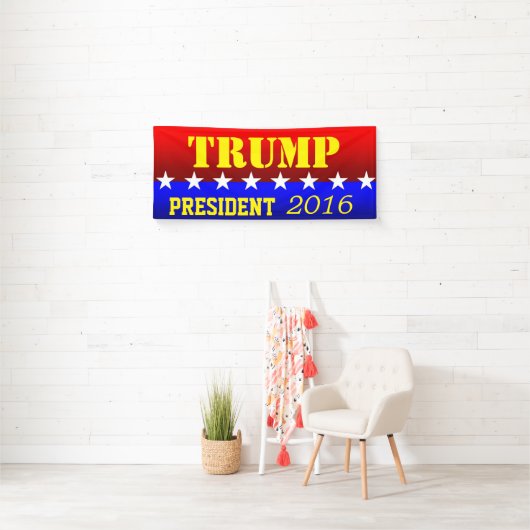 TRUMP voor PRESIDENT Spandoek (Insitu)