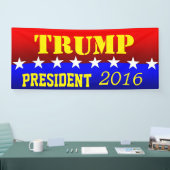 TRUMP voor PRESIDENT Spandoek (Beurs)