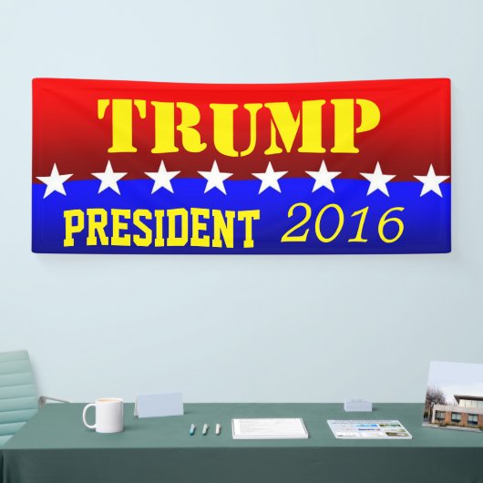 TRUMP voor PRESIDENT Spandoek (Beurs)