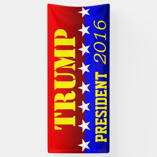 TRUMP voor PRESIDENT Spandoek (Verticaal)