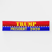 TRUMP voor PRESIDENT Spandoek (Horizontaal)