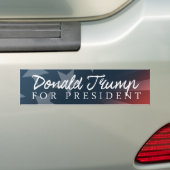 Trump voor witte President autograaf -.png Bumpersticker (Op auto)