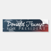 Trump voor witte President autograaf -.png Bumpersticker (Voorkant)