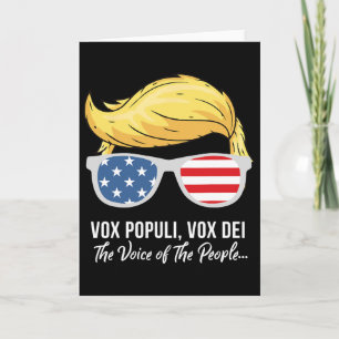 Trump Vox Populi Vox Dei Stem Van Het Volk Kies Kaart