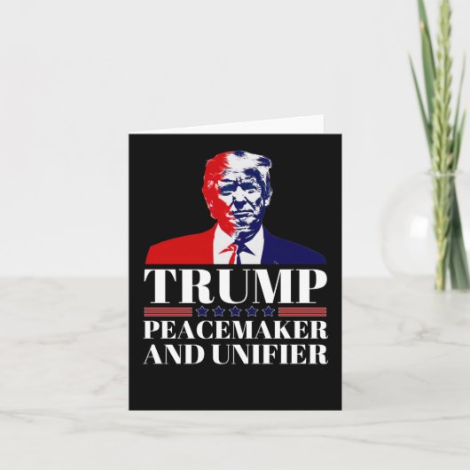 Trump vredestichter en unifier 1 kaart (Voorkant)