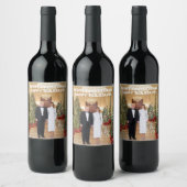 TRUMP VROLIJKE KERSTWIJN ETIKETTEN! WIJN ETIKET (Flessen)