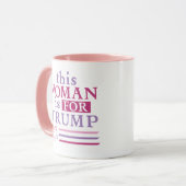 Trump – Vrouw voor Trump Mok (Voorkant links)