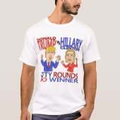 Trump Vs Clinton T-shirt (Voorkant)