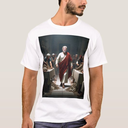 Trump vs de Geldwisselaars T-Shirt (Voorkant)