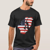 Trump VS en Canada Groenland kaart grappig T-shirt (Voorkant)