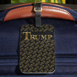 TRUMP VS GOUD BAGAGELABEL