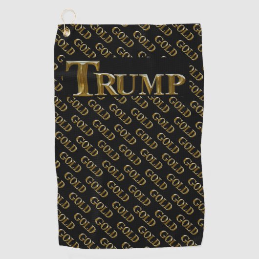 TRUMP VS GOUD GOLFHANDDOEK (Voorkant)