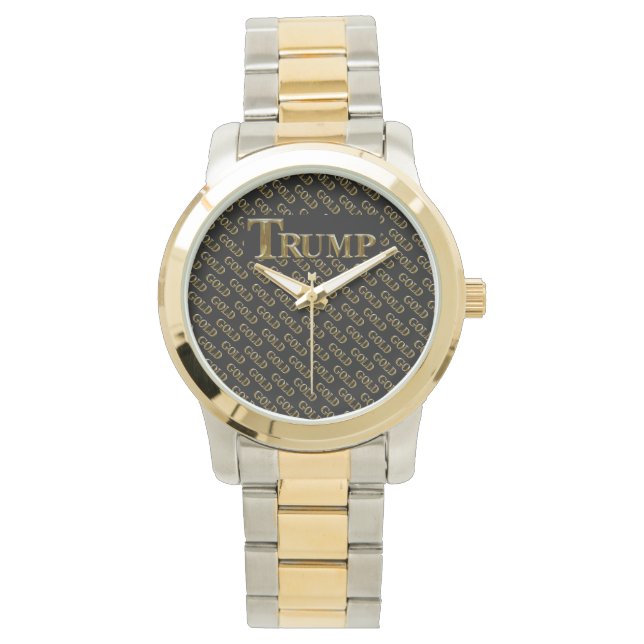 TRUMP VS  GOUD  HORLOGE (Voorkant)