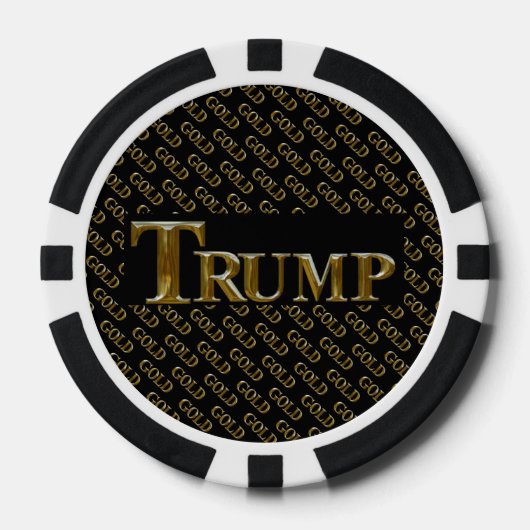 TRUMP VS  GOUD  POKER CHIPS (Voorkant)