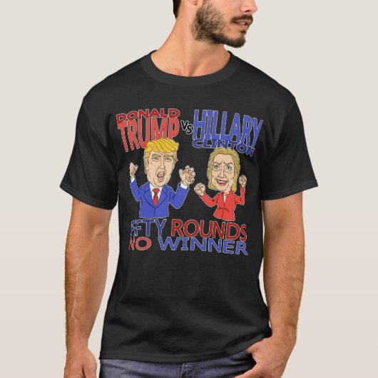 Trump Vs Hillary T-shirt (Voorkant)