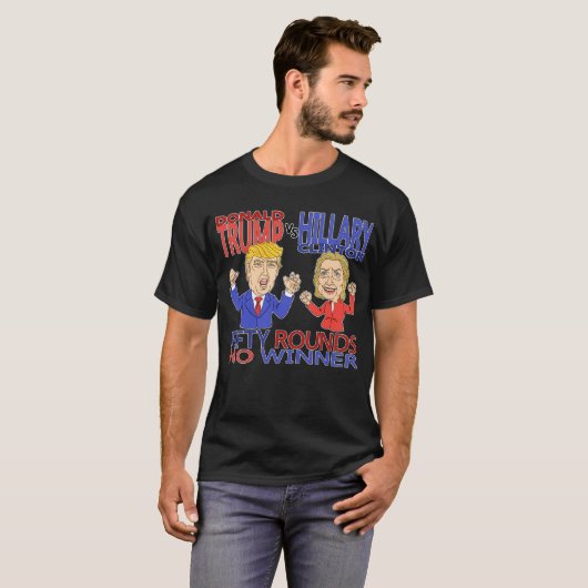 Trump Vs Hillary T-shirt (Voorkant volledig)