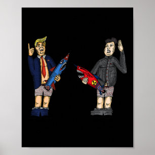 Trump Vs. Kim Jong-un 2020 Wiens Raket Is Groter Poster