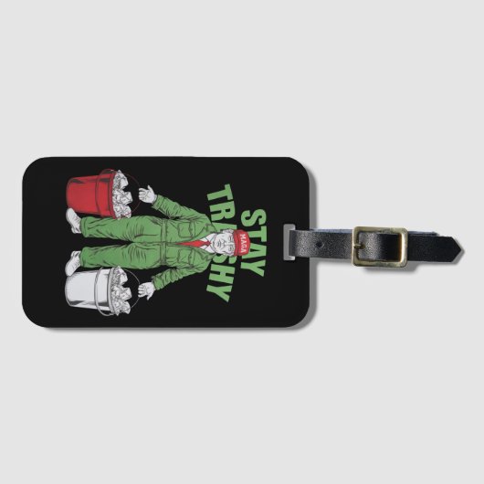 Trump vuilnis Man blijven trashy 2024 Verkiezingen Bagagelabel (Voorkant (horizontaal))