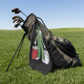 Trump vuilnis Man blijven trashy 2024 Verkiezingen Golfhanddoek (Groen)